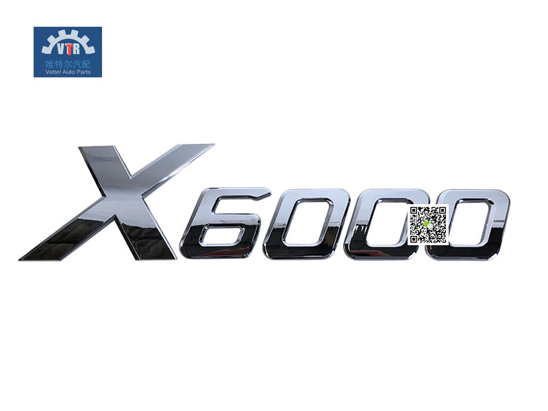 DZ16251950050   X6000標(biāo)牌   X6000 sign  SHACMAN  X6000  Bridge radiator panel