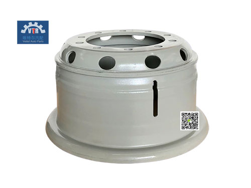 DZ9100610061   8,5-20兩件輻板式車輪  8,5-20 two-piece spoked wheels SHACMAN truck travel parts