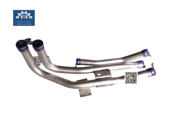 DZ14251845001  暖風(fēng)水管鋁管(底盤(pán))  Warm air pipe Aluminum pipe (chassis)  SHACMAN  X3000  Truck heating mechanism parts